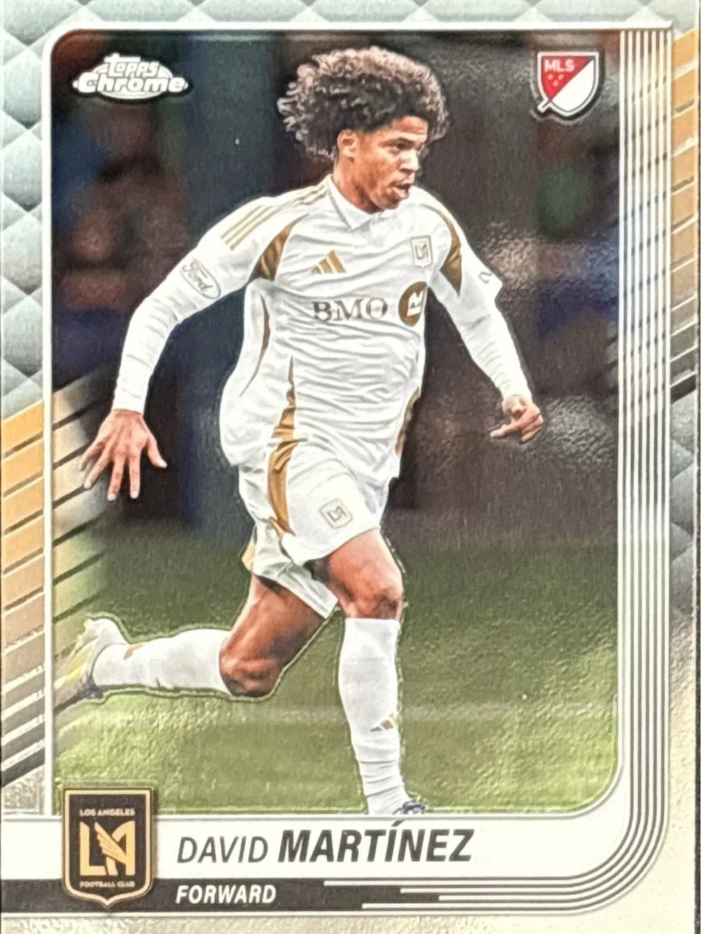 Topps Chrome David Martínez LAFC Soccer Trading Card